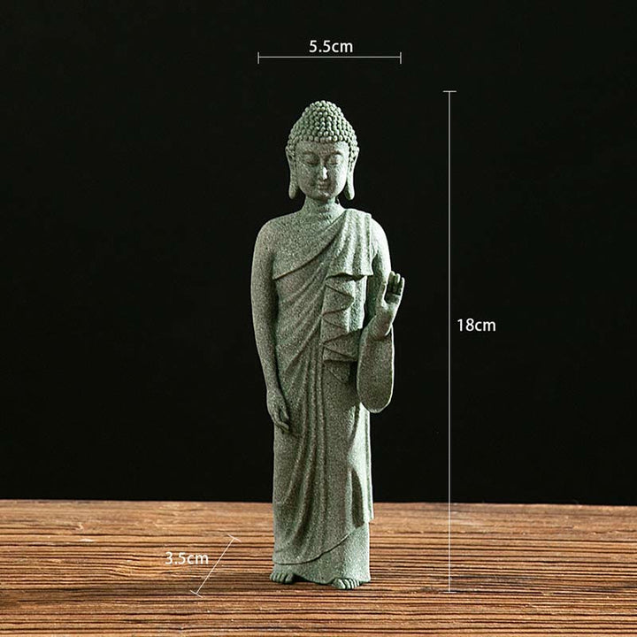 Buddha Stones Meditazione Tibetana Contemplazione Buddha Serenità Compassione Statua Figurina Decorazione