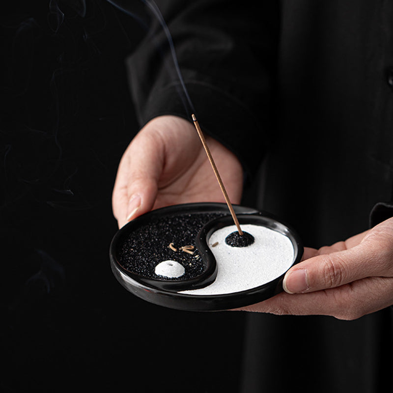 Porta incenso Buddha Stones Yin Yang Zen Balance