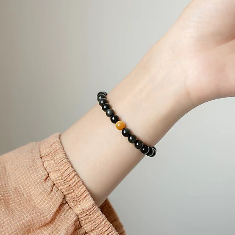 Braccialetto Buddha Stones Natural Rainbow Obsidian Tiger Eye Positive Love