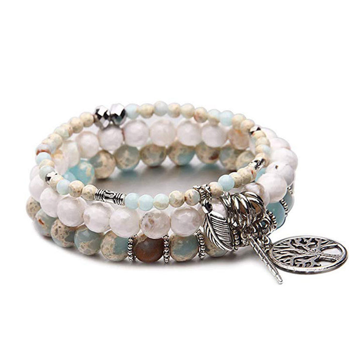 Bracciale Buddha Stones Tree Of Life Turquoise Balance