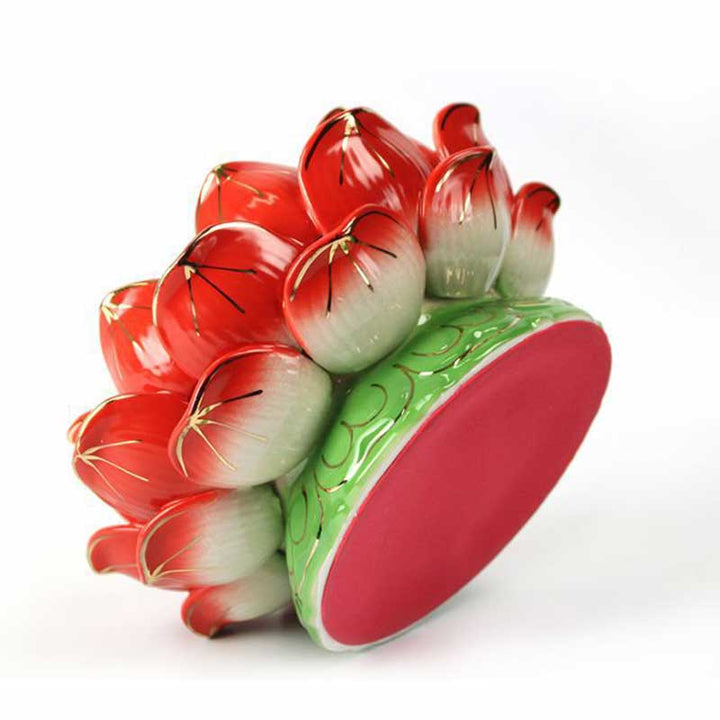 Buddha Stones Meditazione Preghiera Altare Fiore di Loto Portacandele Tempio Buddista Rituali Usa Articoli - image 10