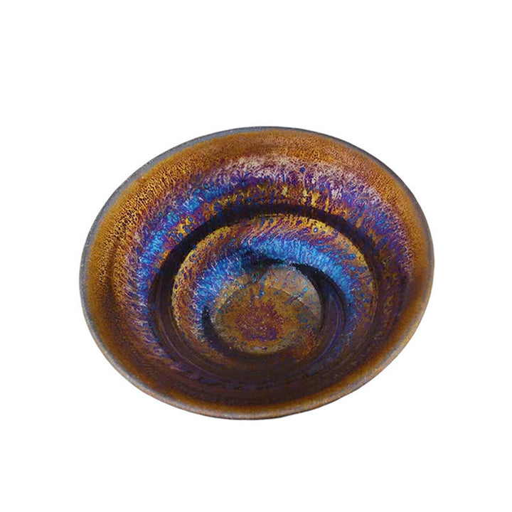Buddha Stones cinese Jianzhan colorato Via Lattea smaltata tazza da tè in ceramica Tenmoku Kung Fu tazza da tè