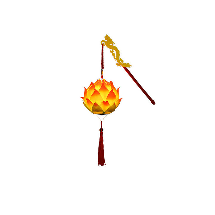 Decorazione lampada lanterna drago fiore di loto fai da Buddha Stones - image 24