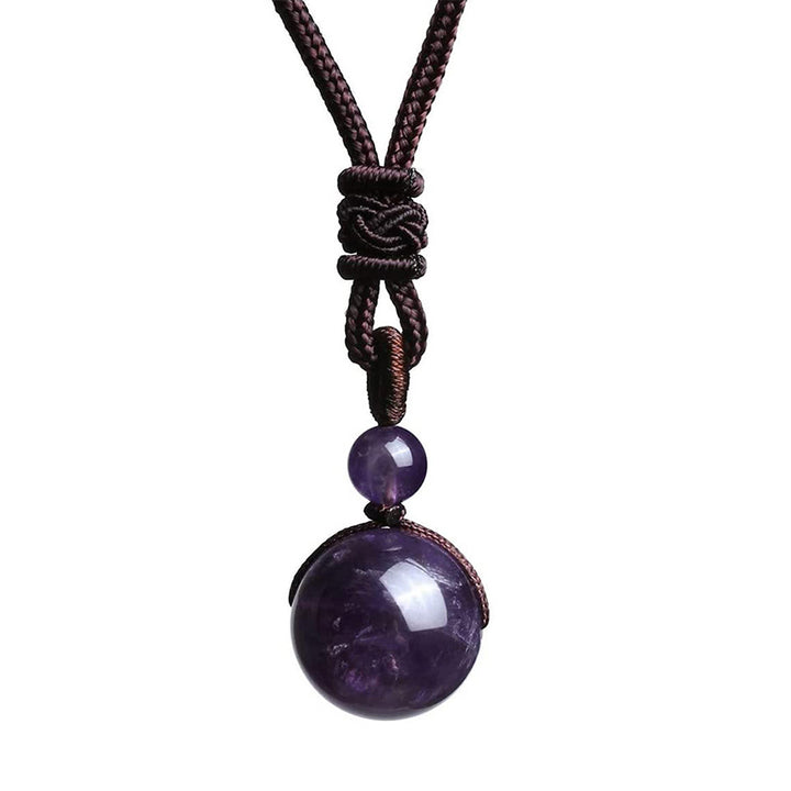 Collana di protezione con occhio di tigre tibetano Buddha Stones