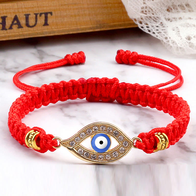 Braccialetto di corda Buddha Stones Evil Eye Keep Away Evil Spirits