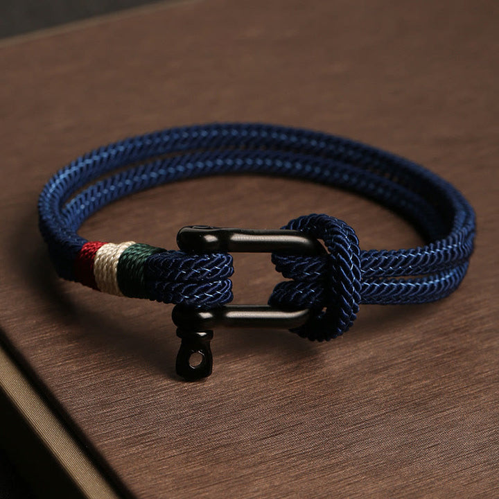 Bracciale con fibbia in acciaio inossidabile con design semplice Buddha Stones Luck