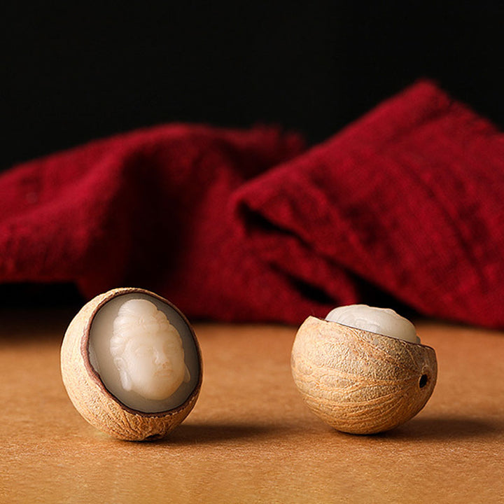 Portachiavi con decorazione Buddha Stones semi di Bodhi - image 6