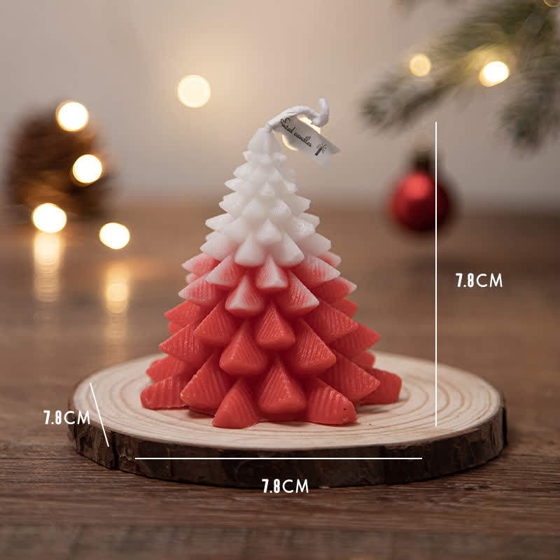 Candela profumata in cera di soia per albero di Natale, regalo per familiari e amici