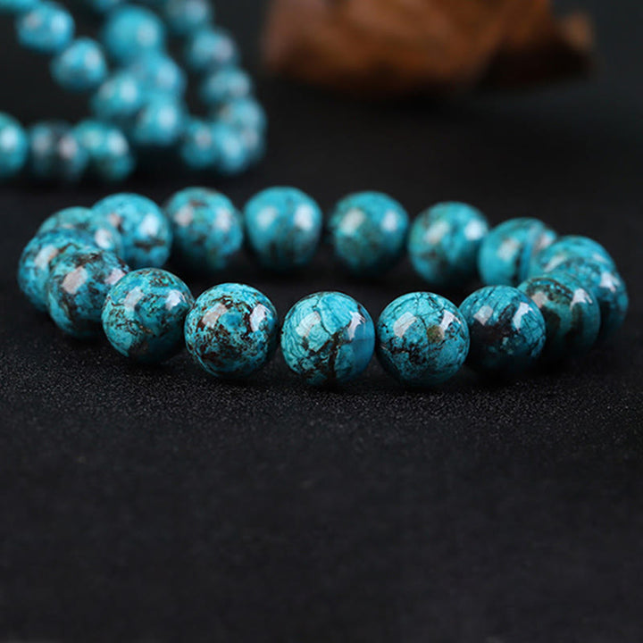 Buddha Stones Braccialetto naturale in pietra fenice forza coraggio