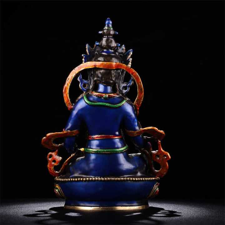 Statua in rame della serenità della statuetta del Bodhisattva Jambhala giallo, decorazione per la casa - image 10