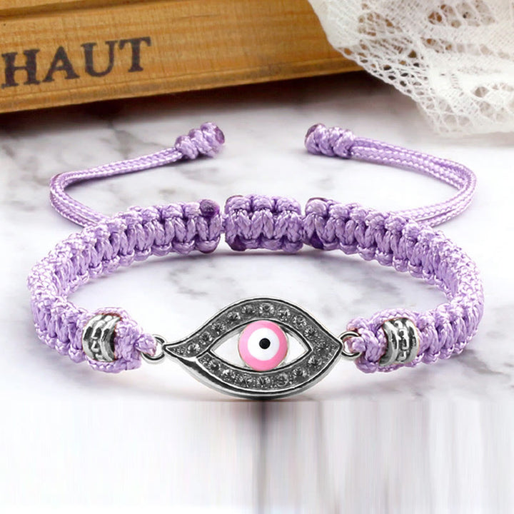 Braccialetto di corda Buddha Stones Evil Eye Keep Away Evil Spirits