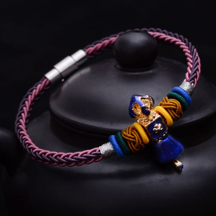 Braccialetto tibetano fatto a mano Dorje Vajra Strength con otto fili