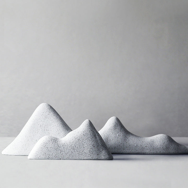 Buddha Stones Rocce Paesaggio Meditazione Illuminazione Zen Giardino Decorazione - Bianco - Tre Rocce - image 1