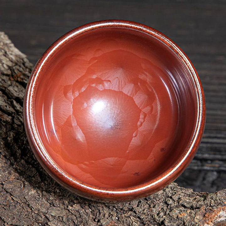 Buddha Stones fatte a mano Jianzhan cinese Lotus Design Tazza da tè in ceramica Tazza da tè Kung Fu