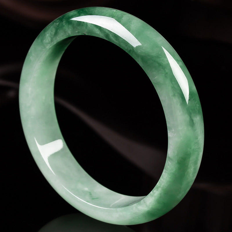 Braccialetto di benedizione della fortuna in giada naturale Buddha Stones