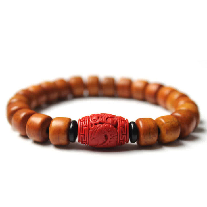 Bracciale Buddha Stones, perline di osso tibetano, Om Mani Padme Hum