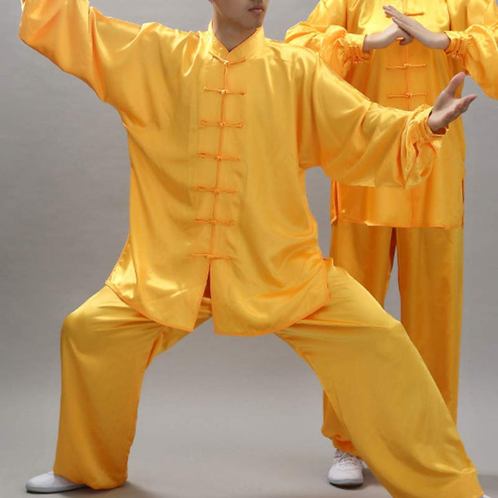 Buddha Stones Modello semplice Meditazione Preghiera Spirituale Zen Tai Chi Qigong Pratica Set di abbigliamento unisex - image 30