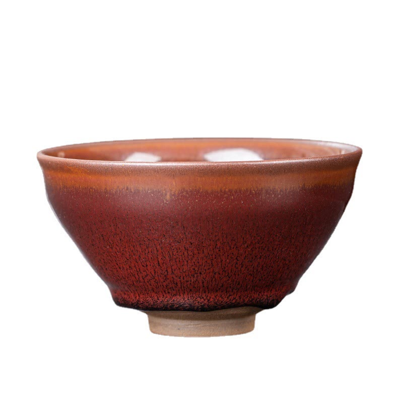 Tazza da tè in porcellana cinese Jianzhan vintage rosso marrone Buddha Stones Kung Fu Tea Cup