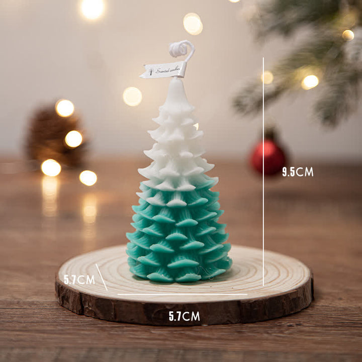 Candela profumata in cera di soia per albero di Natale, regalo per familiari e amici