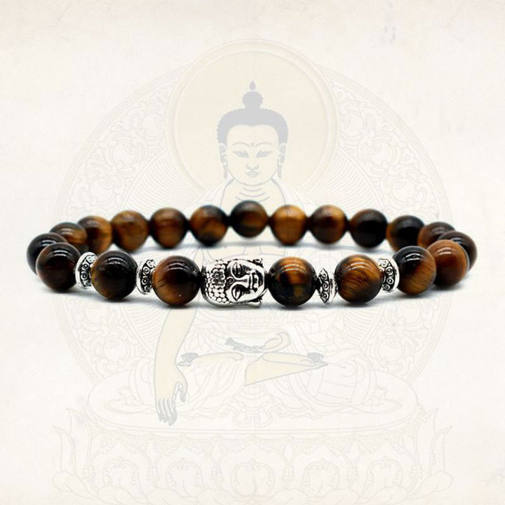 Braccialetto di guarigione dell'amore con Buddha Stones e ametista - image 16