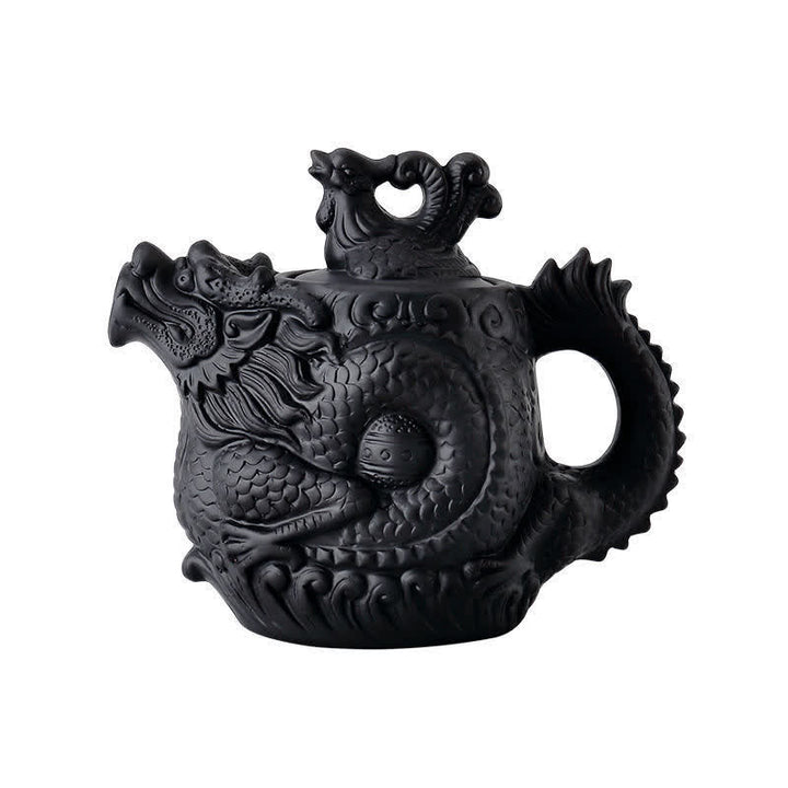 Teiera in ceramica vintage Dragon Phoenix