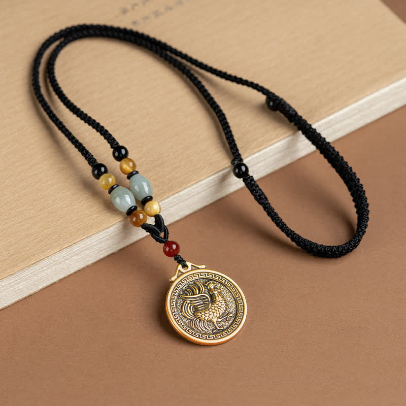 Collana con ciondolo di 12 segni zodiacali cinesi, benedizione, ricchezza e fortuna - Gallo - image 22