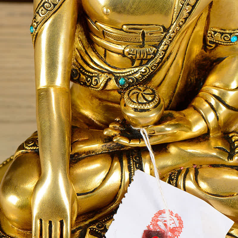 Statua di rame della compassione di Buddha Shakyamuni Decorazione