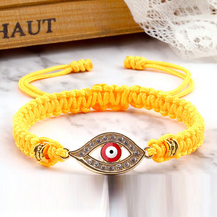 Braccialetto di corda Buddha Stones Evil Eye Keep Away Evil Spirits