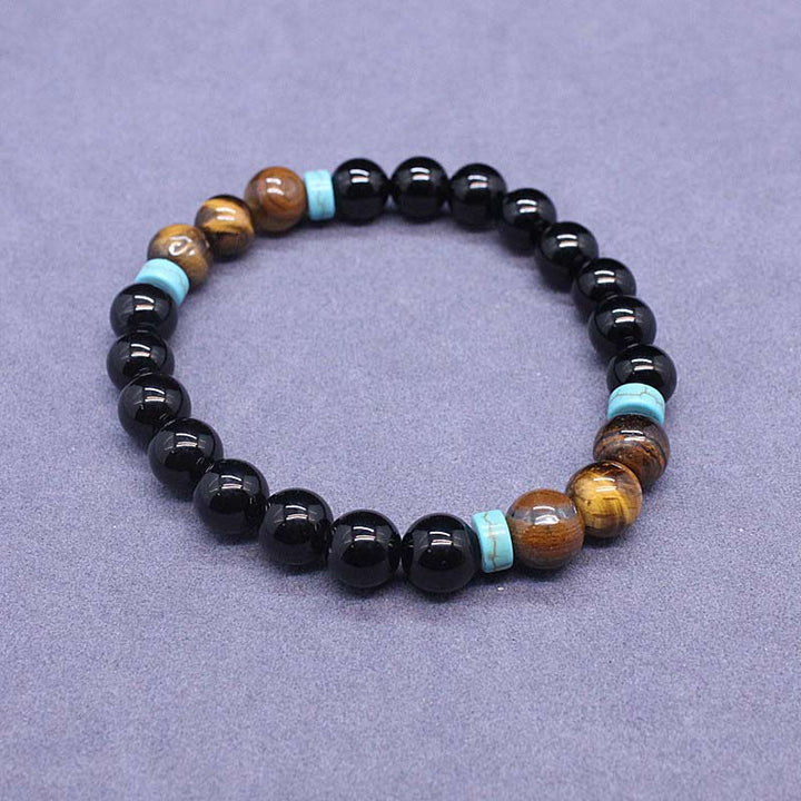 Set di Mala pacifici in onice nero tibetano Buddha Stones