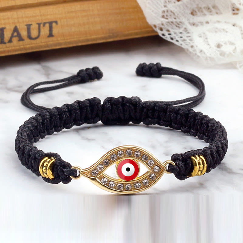 Braccialetto di corda Buddha Stones Evil Eye Keep Away Evil Spirits