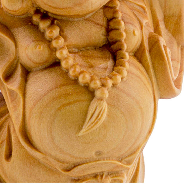 Decorazione per la casa della prosperità del bosso del Buddha che ride