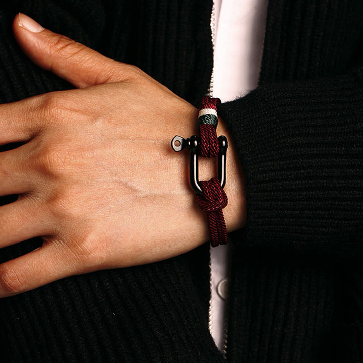 Bracciale con fibbia in acciaio inossidabile con design semplice Buddha Stones Luck