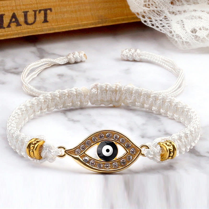 Braccialetto di corda Buddha Stones Evil Eye Keep Away Evil Spirits