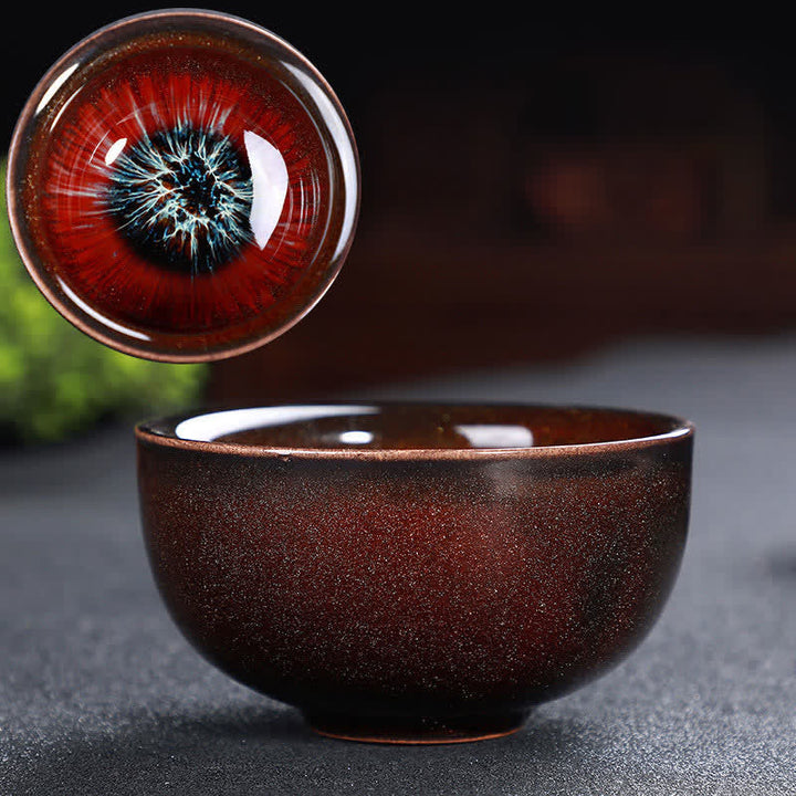 Tazze da tè in ceramica colorata con Buddha Stones, per casa e ufficio - Rosso e blu - image 75