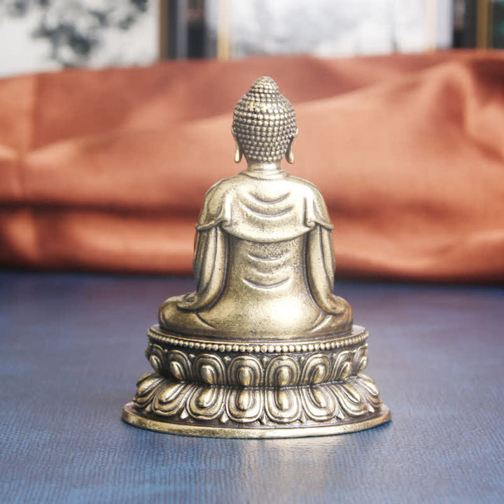 Decorazione della statua in rame della serenità del Buddha Tathagata - image 3