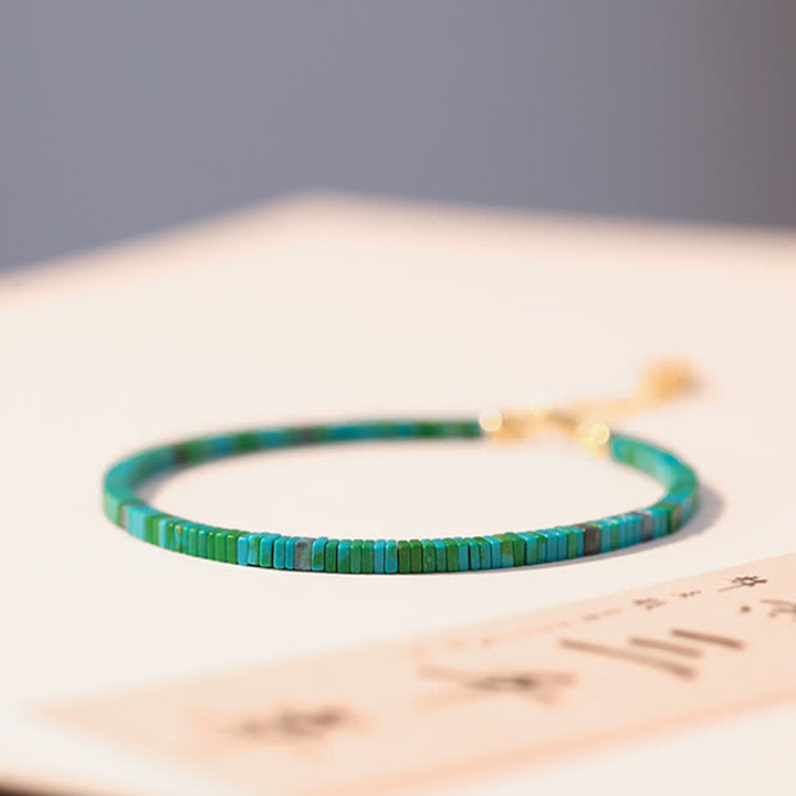 Bracciale a catena con perline turchesi e forza dell'amicizia