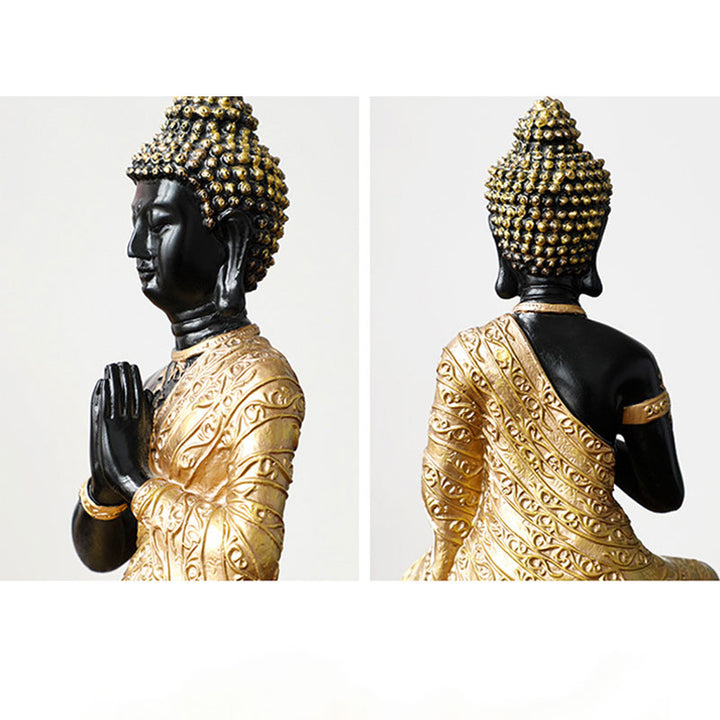 Buddha Stones Statua in resina della compassione del Buddha Decorazione