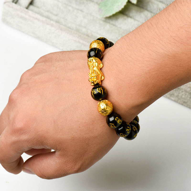 Bracciale in ossidiana Feng Shui - Karma e rinnovamento Bracciale in ossidiana Feng Shui - Karma e rinnovamento