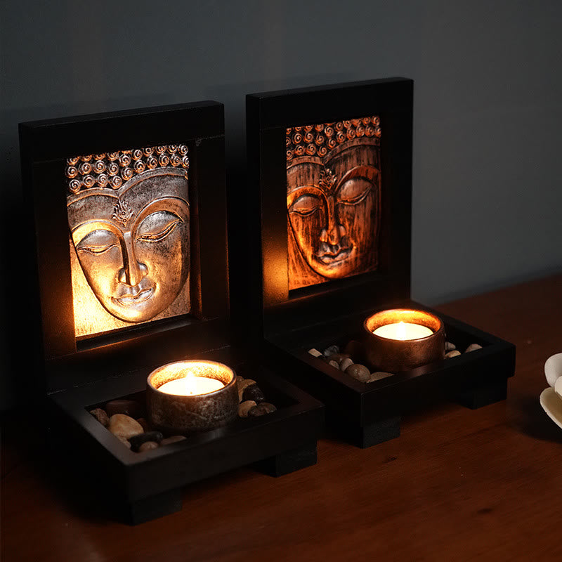 Buddha Stones Buddha Compassione Serenità Casa Preghiera Altare Zen Decorazione - image 1