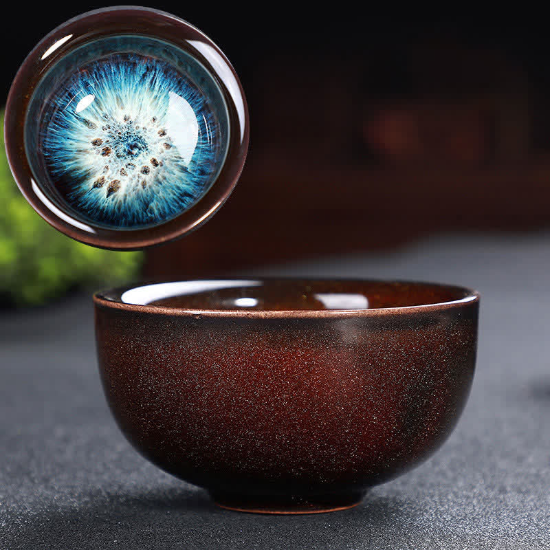 Tazze da tè in ceramica colorata con Buddha Stones, per casa e ufficio - Blu e rosso scuro - image 76