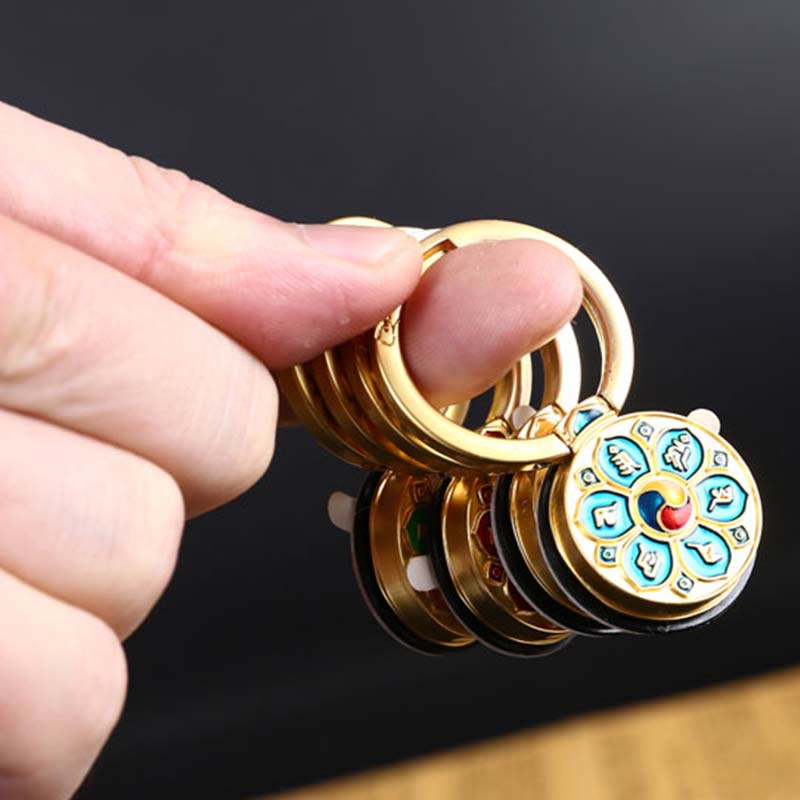 Supporto per anello per telefono con simbolo della pace tibetano Om Mani Padme Hum, decorazioni universali per telefono