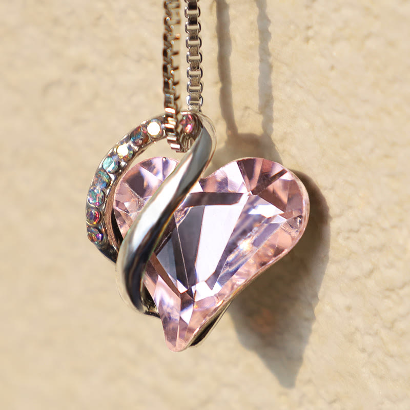 Collana con ciondolo con energia curativa, pietra portafortuna del cuore Buddha Stones d'amore