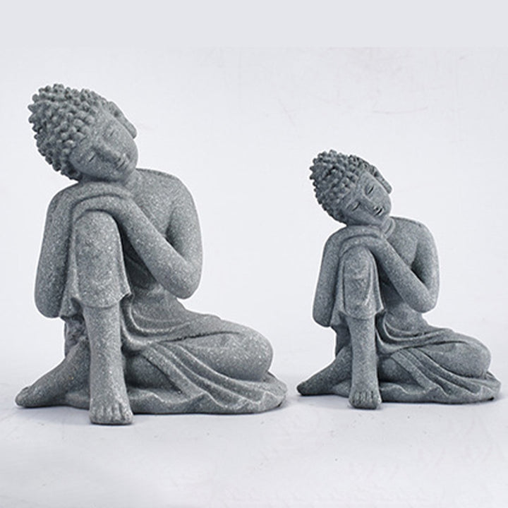 Buddha Stones Meditazione seduta Buddha Benedizione Compassione Decorazione - image 18