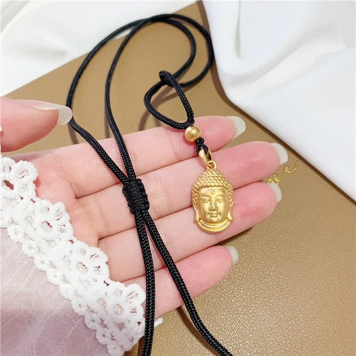 Collana con ciondolo in rame e Buddha dorato e ricchezza - Piccolo - image 5