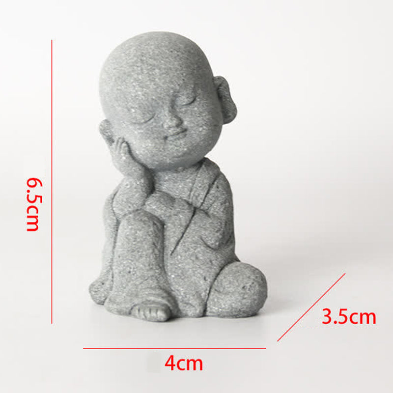 Buddha Stones Meditazione Preghiera Statua del Buddha Compassione Decorazione della casa