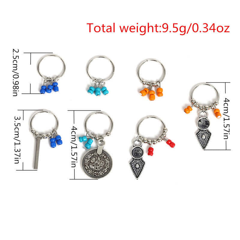 Buddha Stones Foglia antica Monete Perline Fermaglio per capelli Decorazione