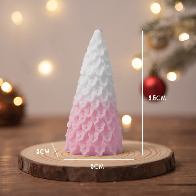 Candela profumata in cera di soia per albero di Natale, regalo per familiari e amici