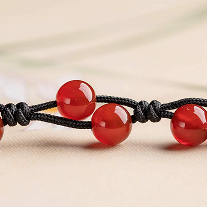 Bracciale Buddha Stones Agata rossa Agata muschiata Cinabro Calma