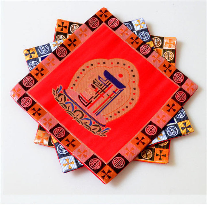 Tappetino da preghiera per altare Man-Bcu Kalachakra Meditazione curativa Tappetino Jacquard