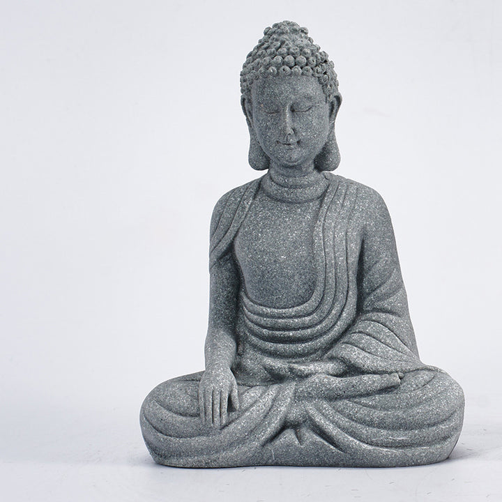 Buddha Stones Meditazione seduta Buddha Benedizione Compassione Decorazione - Grande - Buddha seduto - image 10